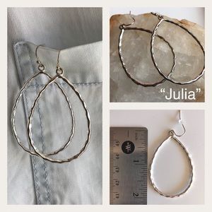 Premier design hanging earrings “Julia” Silver